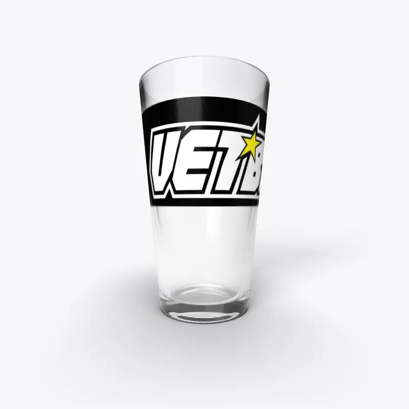 Vet-Biker Drinking Glass