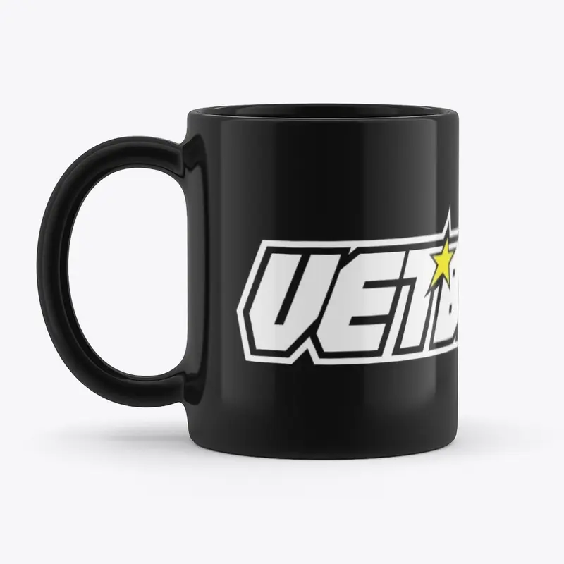 Vet-Biker Black Mug